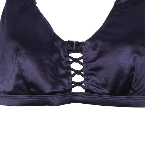 Calia Shiny Blue Bra Swim Top XL - Picture 2 of 6